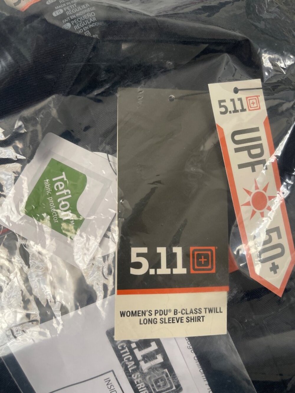 NWT 5.11 Tactical Women's LS Class B Twill PDU Shirt Sz Small 62065 Navy - Picture 3 of 4